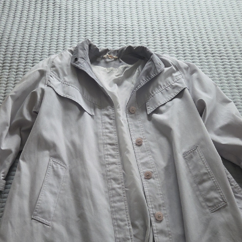 Light Gray Button-Up Jacket